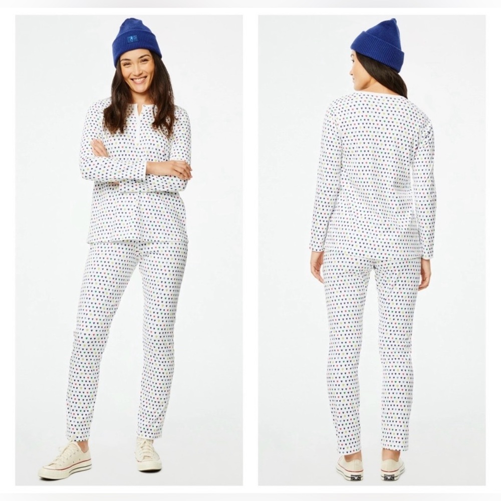 Roller Rabbit Pop Hearts Women’s Pajamas 100% Cotton Size: XXS Retail $138